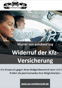 Muster-Widerruf der Kfz-Versicherung